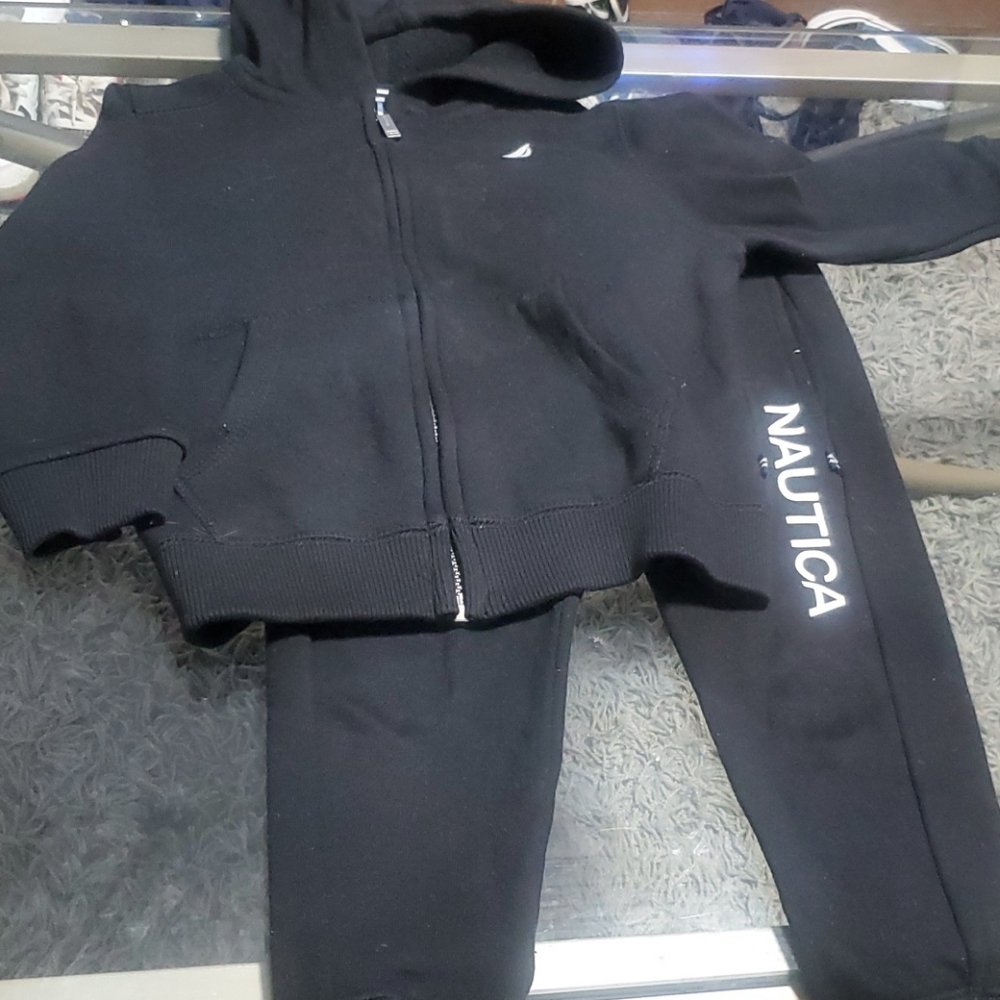 Black Nautica sweat suit